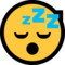 Sleeping Face emoji on Microsoft